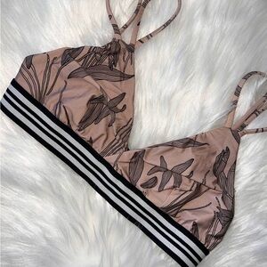 Tavik Black and White Striped Bralette